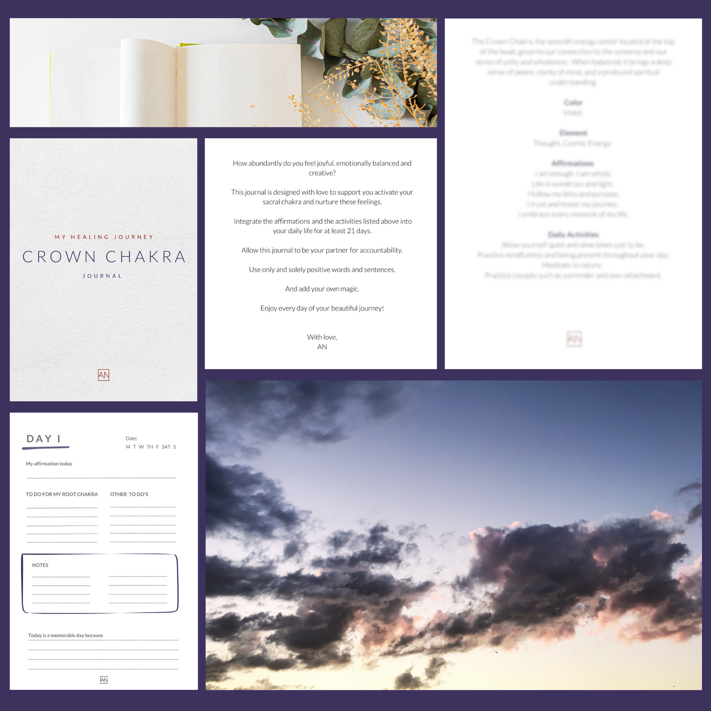 Crown Chakra Journal – Nurture A Higher Awareness